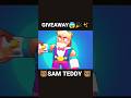 Giveaway 🐻sam Teddy🐻 Brawlstars Free Skin #shorts #brawl stars