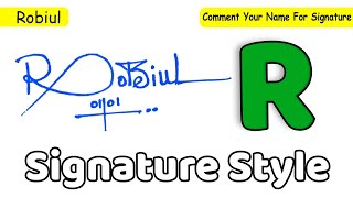 ✔️ Robiul Name Signature Style Request Done