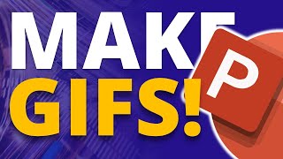How to Make an ANIMATED GIF using Microsoft PowerPoint 🎉[PPT ANIMATION 🔥]