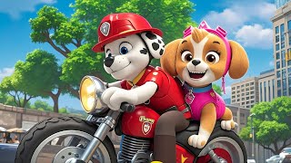 Paw Patrol Ultimate Rescue | Riding Together: Marshall and Skye’s Motorcycle Adventure?🏍️⛑Creaw Sky