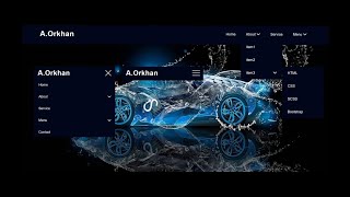 Responsive Header Navigation Menu Dropdown Menus - HTML CSS & Javascript