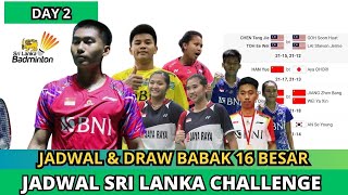 Jadwal 16 Besar Sri Lanka International Challenge 2025