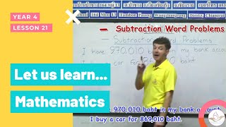 Y4 Lesson 21 | Learn Mathematics for Children Year 4 | English-Programme Education Online Free