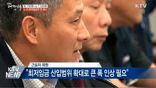 최저임금위원회, 노사 최저임금안 첫 제시