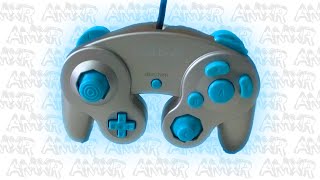 Gamecube Controller Button Swap - Light Blue