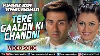 Tere Gaalon ki Chandani Full Video Song | Pyaar Koi Khel Nahin | Sunny Deol, Mahima Choudhary