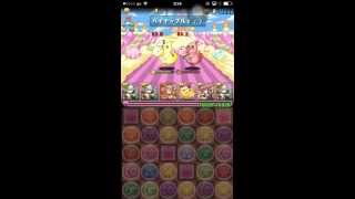 パズドラ　「サーティワンコラボ　キング」　薔薇ヴァルキリー回復9倍PT　ノーコン