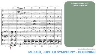 Applied Orchestration #10: on the beginning of Mozart's Jupiter Symphony