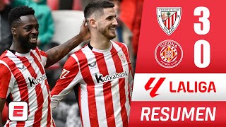 Athletic Club aplastó al Girona 3-0 con triplete de Sancet y le mete presión al Barcelona | La Liga