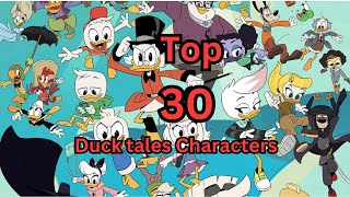 Top 30 Most Popular DuckTales Characters Ranked!