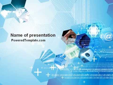 Telecommunication Cells PowerPoint Template By PoweredTemplate.com ...