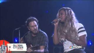 Eddie Vedder  Beyoncé   Redemption Song   GlobalCitizenFestival