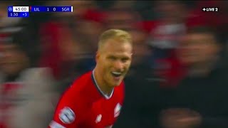 But de Mitchel Bakker🔥Lille vs Sturm Graz 3-2 | Ligue des Champions 2024/25 : Résumé du Match \u0026 Buts