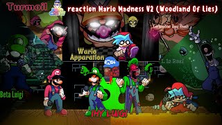 Smg4 crew reaction fnf MMv2 part 3/8 (Woodland Of Lies)  #mariomadnessv2 #smg4 #marioexe