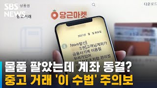 중고 물품 팔았는데 '계좌 동결'…이게 무슨 일? / SBS