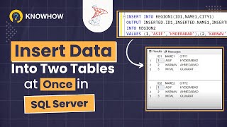 How to Insert Data into Two Tables at Once | SQL Tutorial