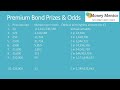 premium bond prizes and chances of winning premium bonds odds of winning a prize