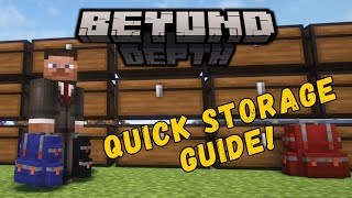 The BEST Way To Set Up EFFICIENT Storage in Beyond Depth modpack
