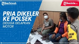 Diduga Gelapkan Motor, Pria Dikeler Warga Ramai-ramai ke Polsek