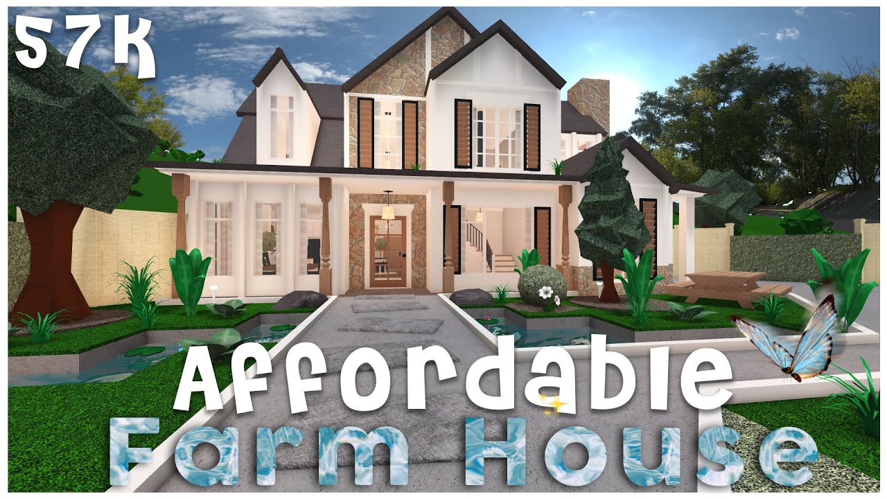 Affordable 2 Story Family Farm House| Bloxburg Build - YouTube