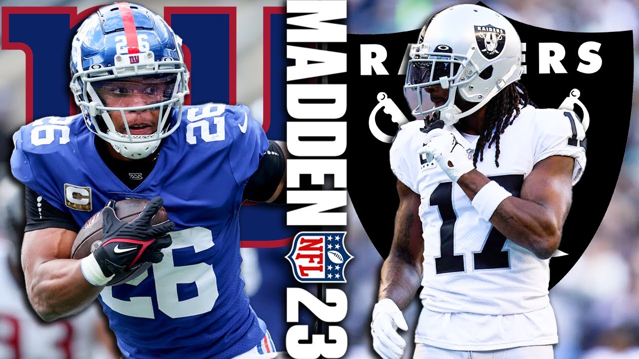 Giants Vs Raiders Week 9 Simulation Madden 24 Rosters - YouTube