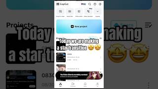 Star transition tutorial 🤩🤩 #capcut #capcuttutorial