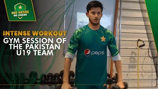 Intense workout ✅ Gym session of the Pakistan U19 team 🏋️ | PCB | MA2A