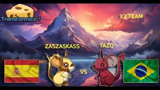 #transformice- ZASZASKASS VS TAZQ -X2 TEAM