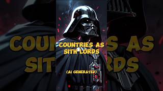 AI Depicts Countries as Sith Lords #ai #aiart #shorts #starwars #country