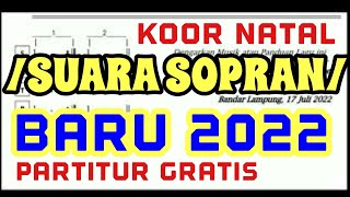 Panduan Sopran - Koor Natal Terbaru 2022 -  Bersukacitalah