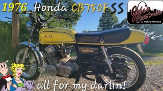 1976 Honda CB750f SS resto She's coming back!