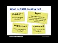 osha 101 how to handle an osha inspection