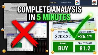 How to Analyze ANY Stock in 5 Minutes (GOOGL Stock Analysis + Sheets Template)