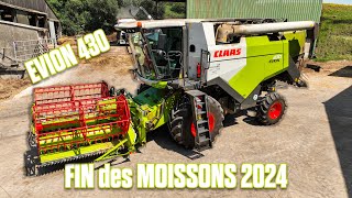 🤩 FIN de MOISSON 2024 : Claas EVION avec COUPE REPLIABLE ! 💪