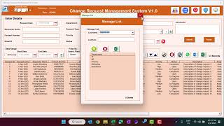 Change Request Management System V1.0 in Excel