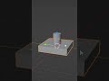 Make Holes Using Another Object In BLENDER || Boolean Modifier #shorts