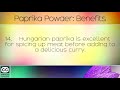 paprika powder benefits u0026 uses