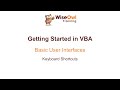 Excel VBA Online Course - 1.3.2 Keyboard Shortcuts