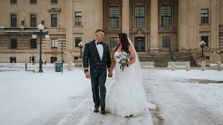 Snowy Winter Wedding Film | Sarra \u0026 Adam