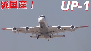 紅白の初号機が飛ぶ！  海上自衛隊 UP-1  離陸  JMSDF Atsugi Airbase  takeoff