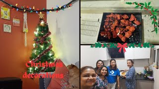 Christmas decoration in our new home ।। রাতে আমাদের barbeque party..