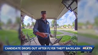 Kentucky House candidate caught stealing campaign flyer from mailbox drops out
