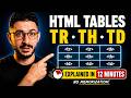HTML Tables Explained in 12 Minutes: TR, TH, TD (No Memorization)