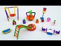 DIY How To Make Playground Set With Polymer Clay I Amazing Technique Make Playground Set With Clay