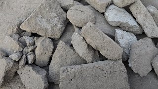 ASMR:New ||Happy Birthday 🎂@tariqch9372  Reuse Cement Floor Clay Pot Crumbling #clay#Dust#asmr