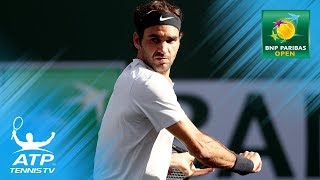 Federer & Chardy put on a show with insane rally! | Indian Wells 2018