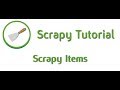 How to use Scrapy Items - 05 - Python Scrapy tutorial for beginners