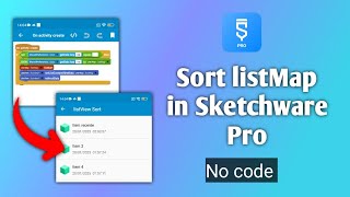 COMO ATUALIZAR UMA LISTA POR ITEM RECENTE NO SKETCHWARE PRO (listSort)