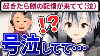 久しぶりに配信をしたら号泣するおばあちゃんから電話がかかってきた鈴木勝【にじさんじ切り抜き】