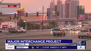 Major road construction project to begin on Tropicana, I-15